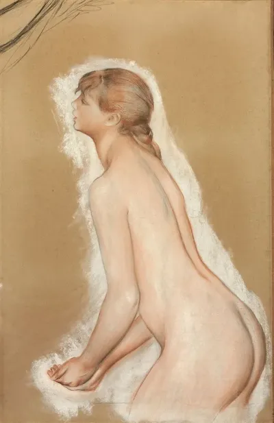Splashing Figure Study For The Large Bathers