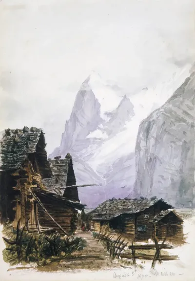 Splendid Mountain Watercolours Sketchbook Cover 2