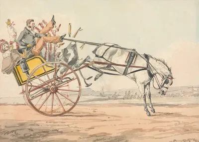 Sporting Discoveries Or The Miseries Of Driving You Discover That The Reins Are Under His Tail