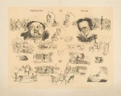Spotprent Op De Dineur Versus De Dichter