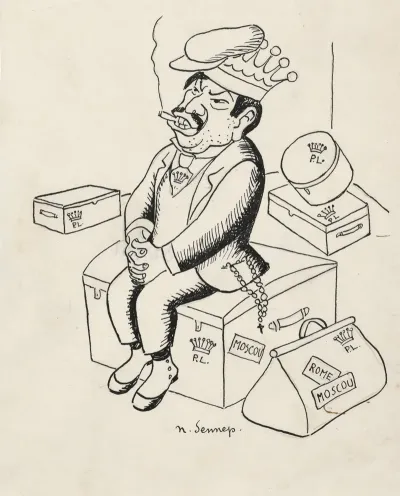 Spotprent Van Pierre Jean Marie Laval