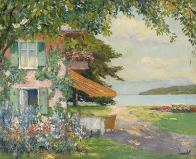 Spring Garden In Starnberg