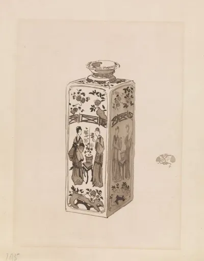 Square Canister With Long Neck