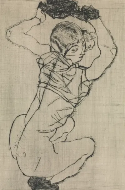 Squatting Woman
