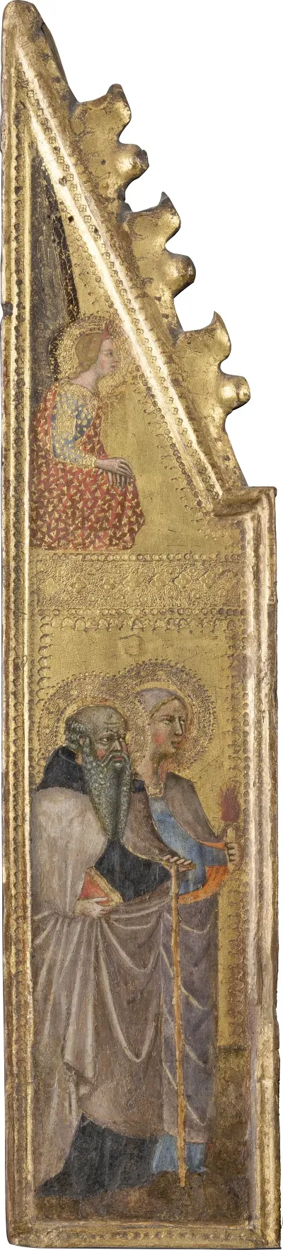St Abba Antonius Female Saint With A Torch The Annunciation Angel