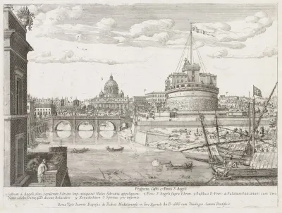 St Angelo From Prospectus Locurum Urbis Romae Insignium