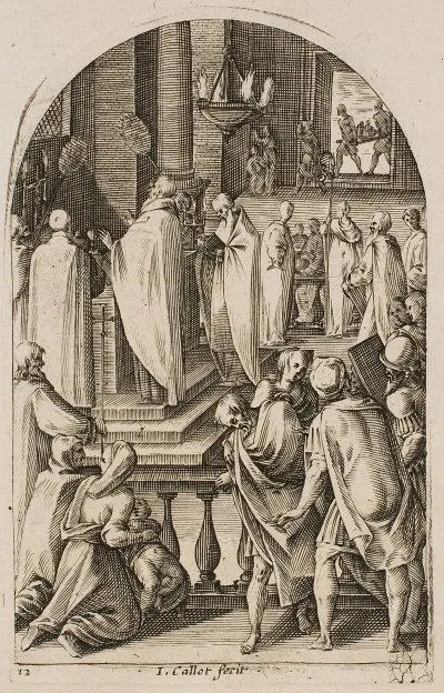 St Basil Celebrating The Sacrifice Of The Mass