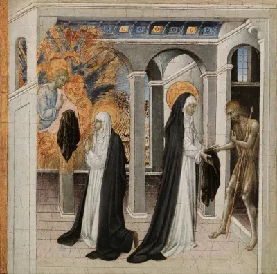 St Catherine Of Siena And The Beggar