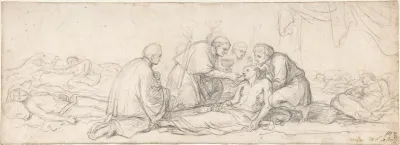 St Charles Borromeo Giving Communion To The Plague Stricken