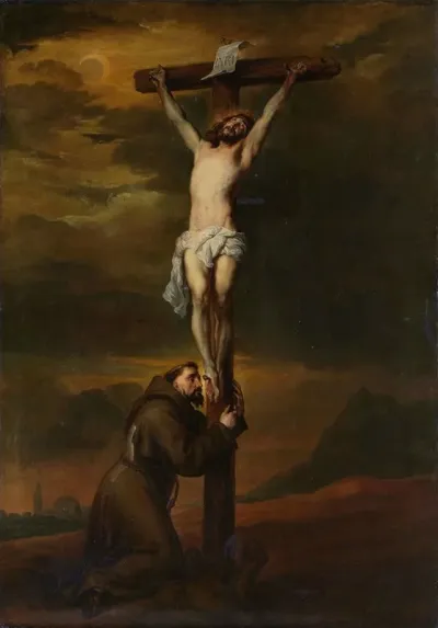 St Francis At The Foot Of The Cross