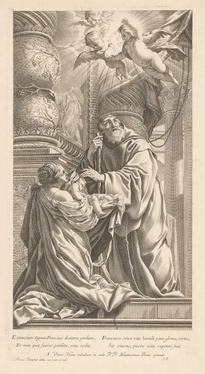 St Francis Of Paola Brings A Child Back To Life