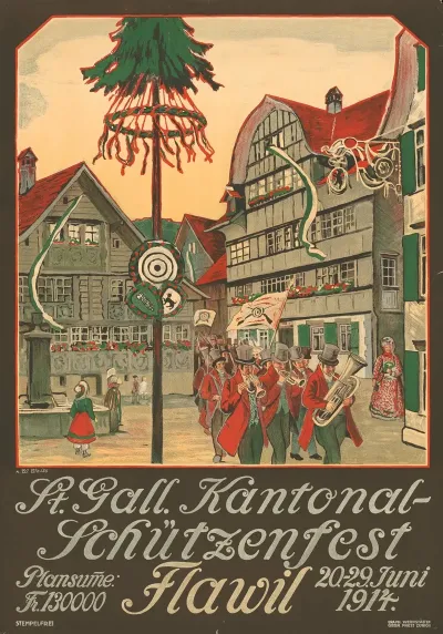 St Gall Kantonal Schutzenfest Flawil 1914