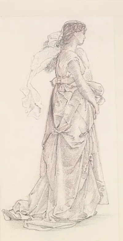 St George Series Study Of Female Attendant For The Princess Led To The Dragon Ii