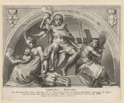 St George With St Margaret And Mary Magdalene On Either Side