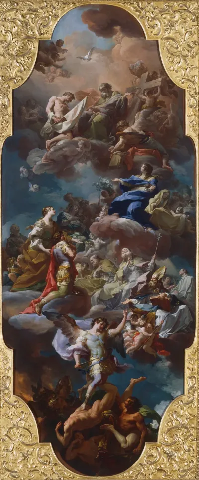 St Helena And The Emperor Constantine Presented To The Holy Trinity By The Virgin Mary