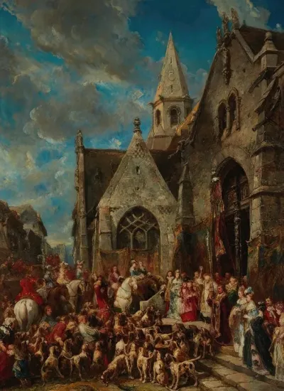 St Huberts Day The Blessing Of The Hounds 2