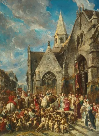 St Huberts Day The Blessing Of The Hounds