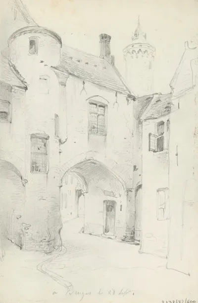 St Jacobstraat With Het Boterhuis In Bruges