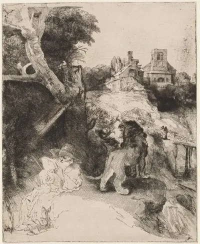 St Jerome In An Italian Landscape