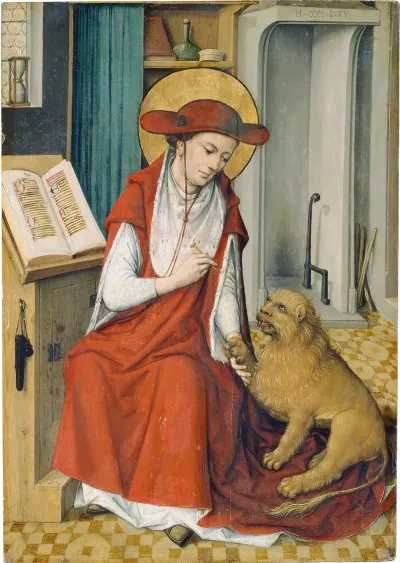 St Jerome In His Study With The Lion