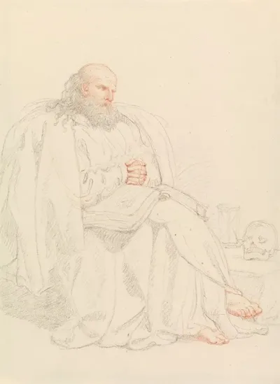 St Jerome Meditating