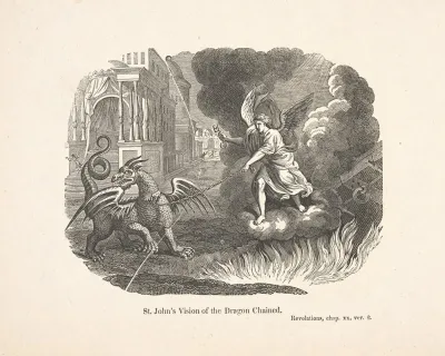 St Johns Vision Of The Dragon Chained