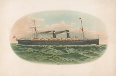 St Louis Mail Ship At Sea