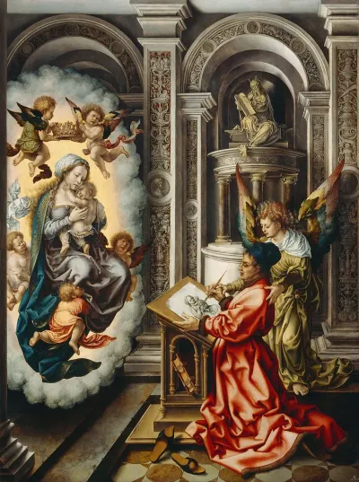 St Luke Painting The Madonna