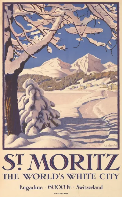 St Moritz The Worlds White City Engadine 6000 Ft Switzerland