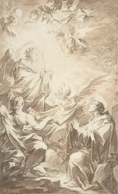 St Paschal Baylon Adorning The Blessed Sacrament
