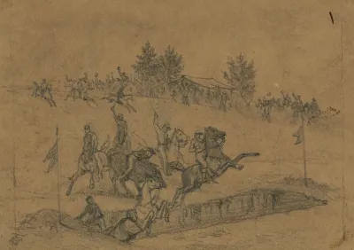 St Patricks Day In The Army Jumping The Ditch