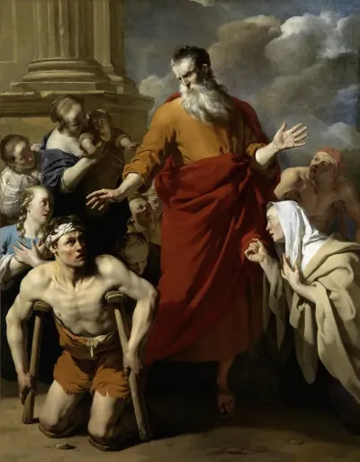 St Paul Healing The Cripple At Lystra
