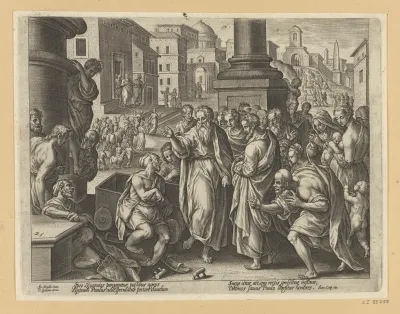 St Paul Heals A Cripple In Lystra