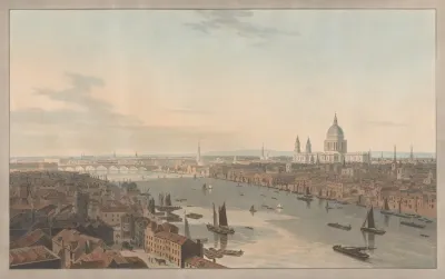 St Pauls And Blackfriars Bridge From Southwark