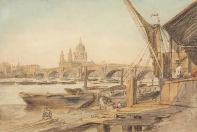 St Pauls Cathedral And Blackfriars Bridge