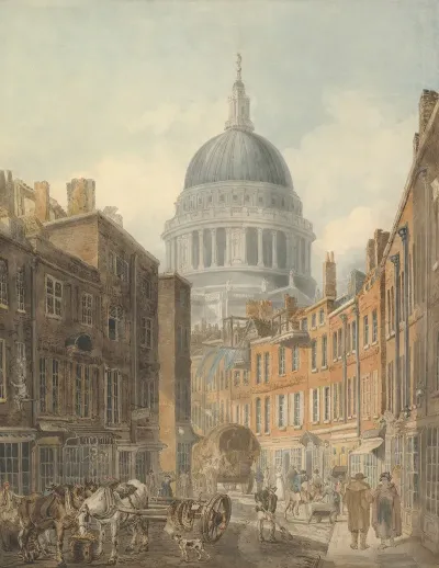 St Pauls Cathedral From St Martins Le Grand