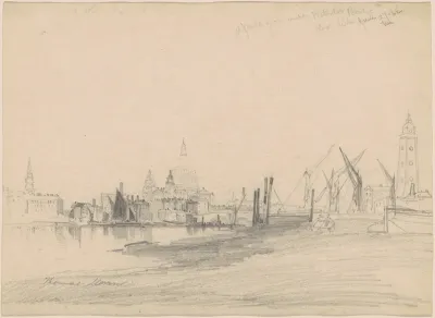 St Pauls From Under Waterloo Bridge Low Tide