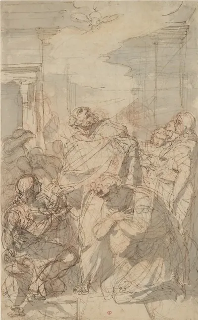St Peter Baptizing Cornelius Acts 10 44 48