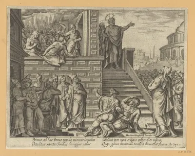 St Peter Preaching In Jerusalem