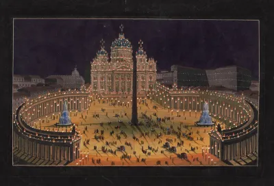 St Peters Basilica And The Piazza San Pietro Vatican City Rome