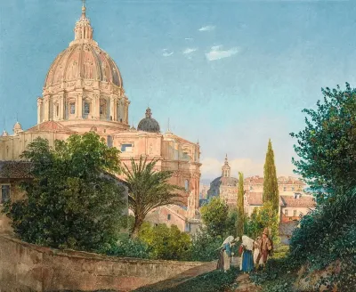St Peters From The Vatican Garden