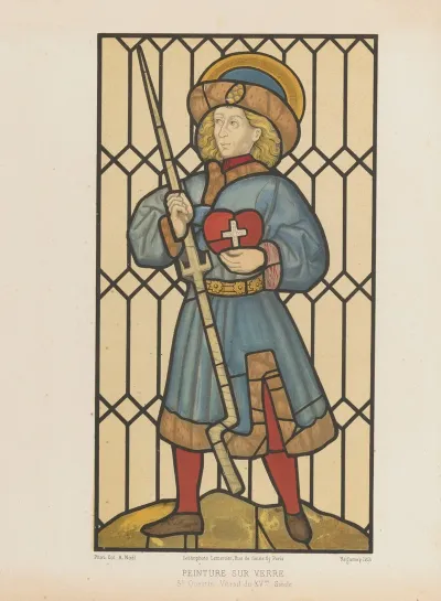 St Quentin Vitrail Du Xvme Siecle