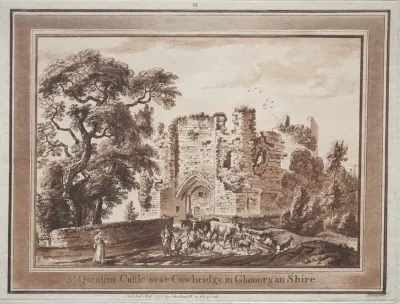 St Quintins Castle Near Cowbridge In Glamorganshire