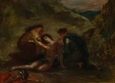 St Sebastian With St Irene And Attendant