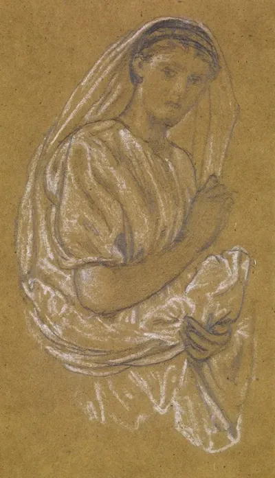 St Theophilus And The Angel Study Of A Court Lady