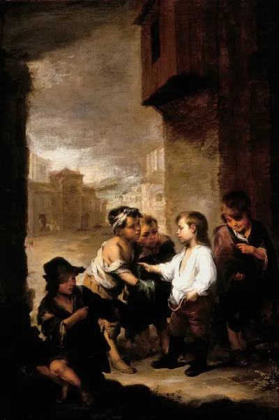St Thomas Of Villanueva Dividing His Clothes Among Beggar Boys