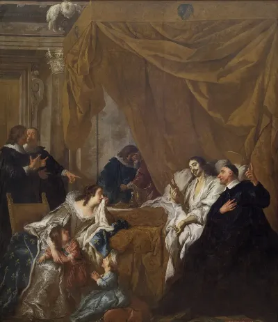 St Vincent De Paul At The Deathbed Of Louis Xiii