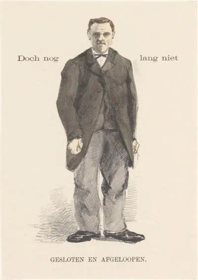 Staande Man In Overjas