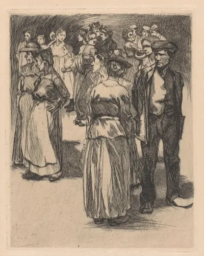 Staande Mannen En Vrouwen