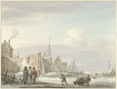 Stadsgezicht In De Winter